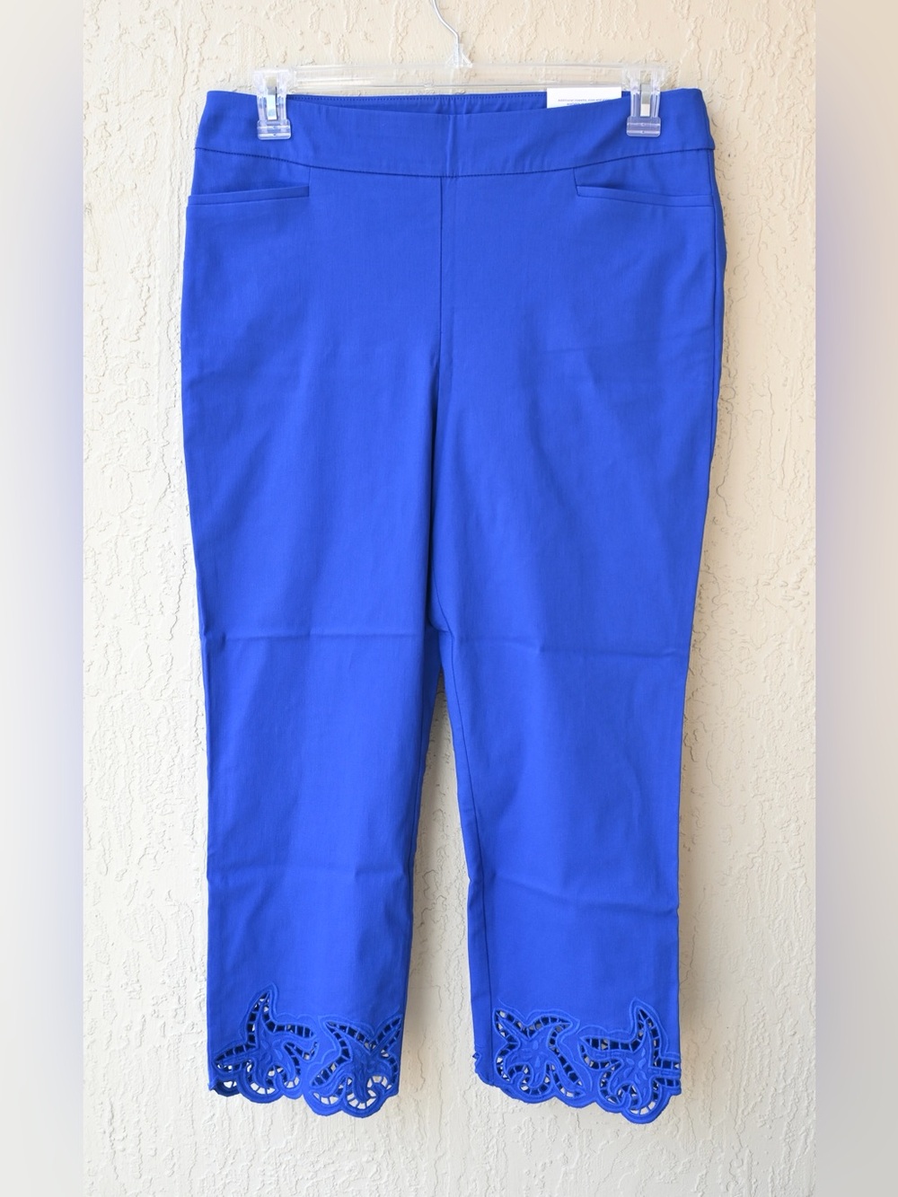 Chico's So Slimming Starfish Brigitte Crop Pull-On Fashion Pants in Rich Cobalt